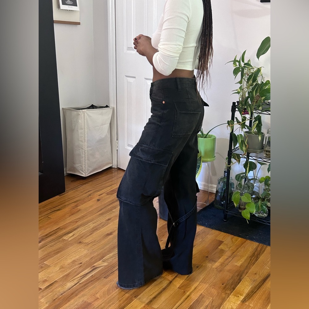 Zara Cargo Denim Jeans